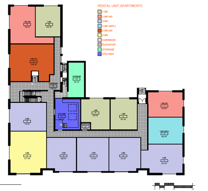 Whittier School Apartment Building Floor Plan