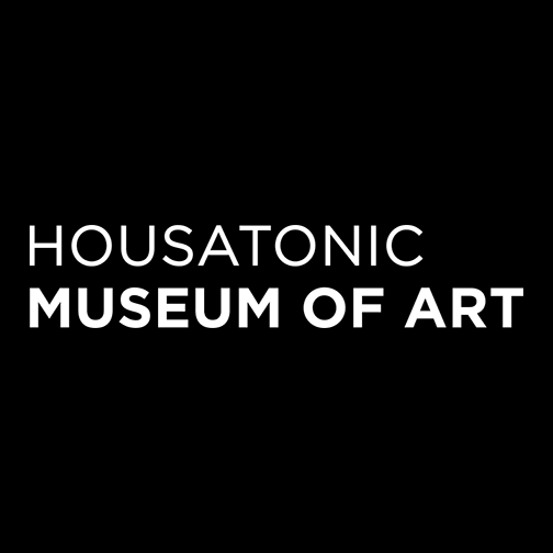 The thumbnail link for the Housatonic Museum of Art. Black background white lettering. 