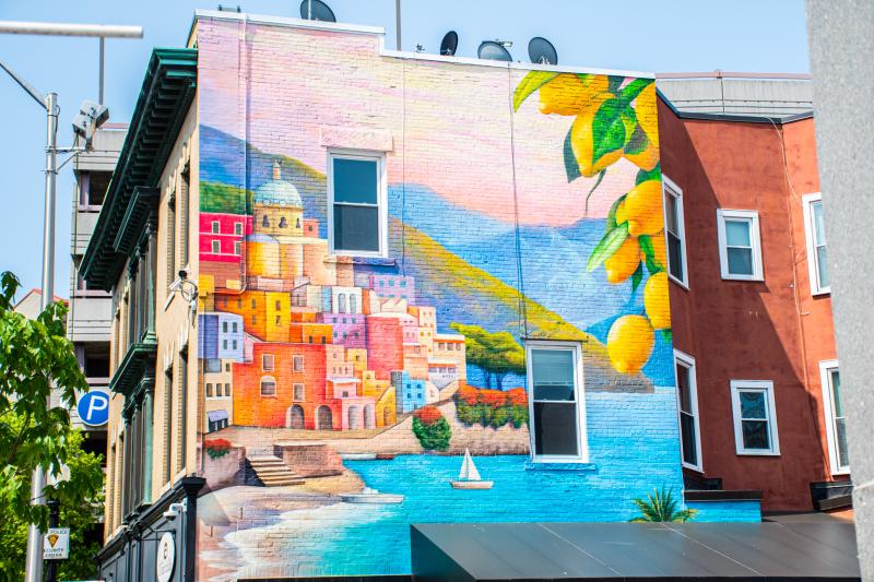 Photo of the Mediterraneo Mural located on 272 Fairfield Ave in Downtown Bridgeport