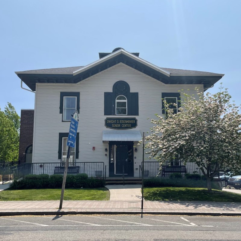 Front Entrance of the Eisenhower Senior Center in Bridgeport, CT