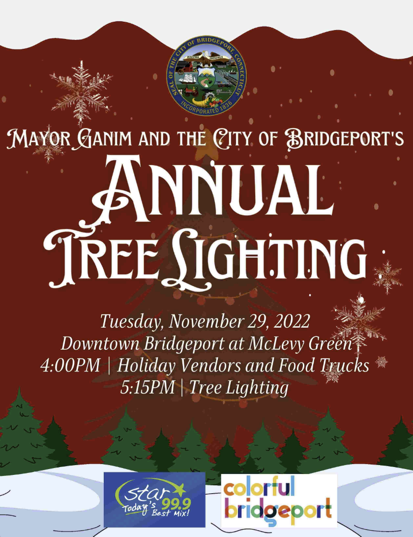 The Annual Tree Lighting Ceremony will be held Tuesday, November 29, 2022