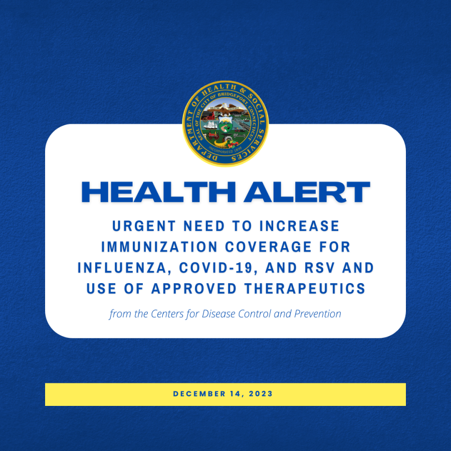 Health Alert from the CDC: Urgent need to increase immunization coverage for influenza, COVID-19, and RSV